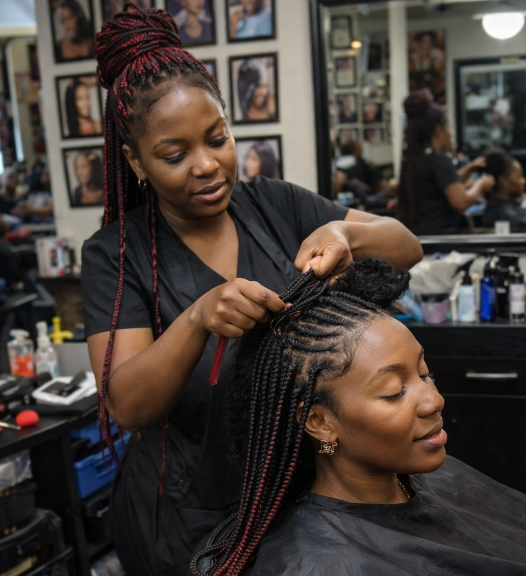 African hair braiding salon in Houston