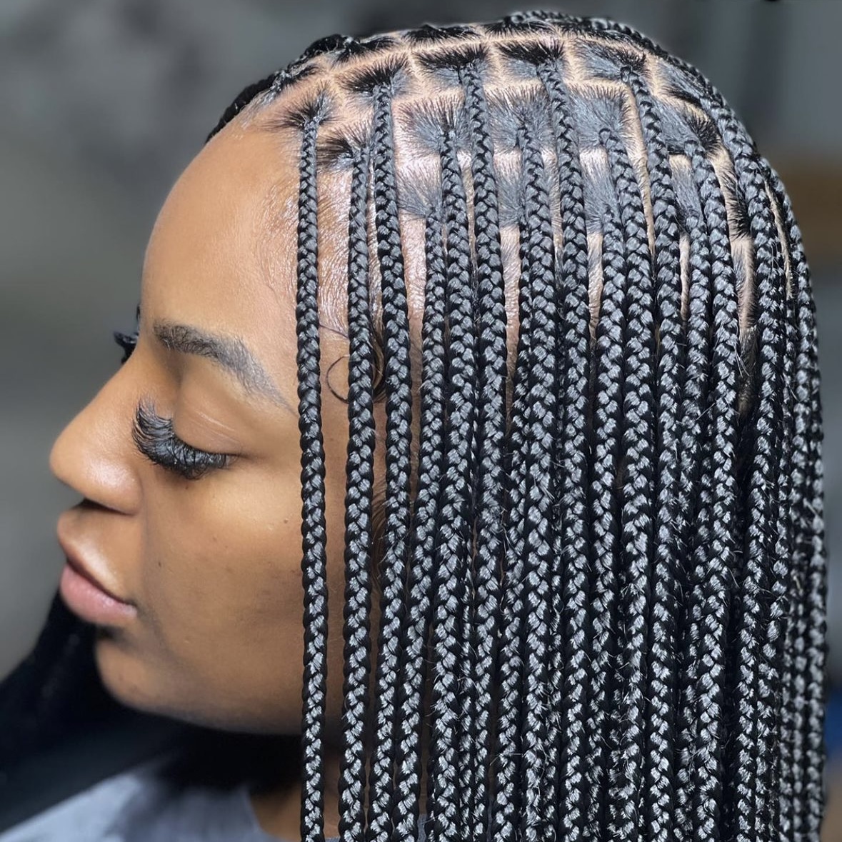 Box braids Newark NJ professional hair braiding style