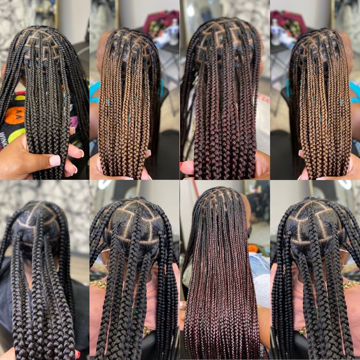 Different African braids styles showing duration and braids maintenance Houston tips