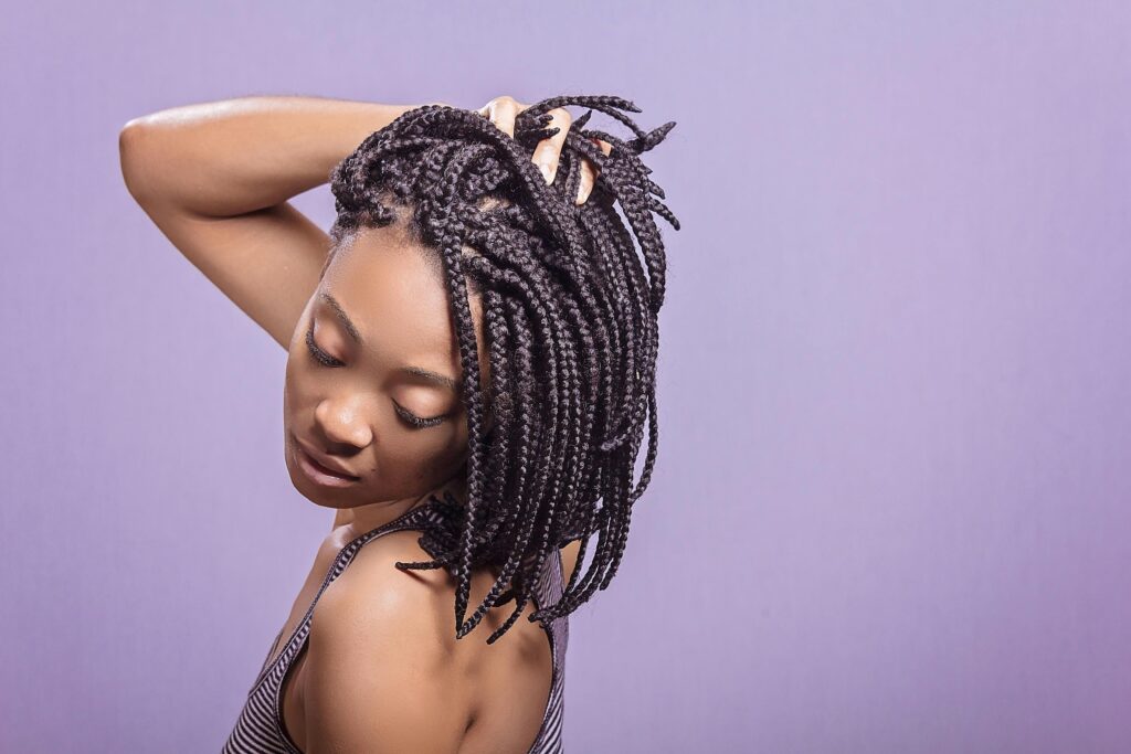 classic long box braids in Houston