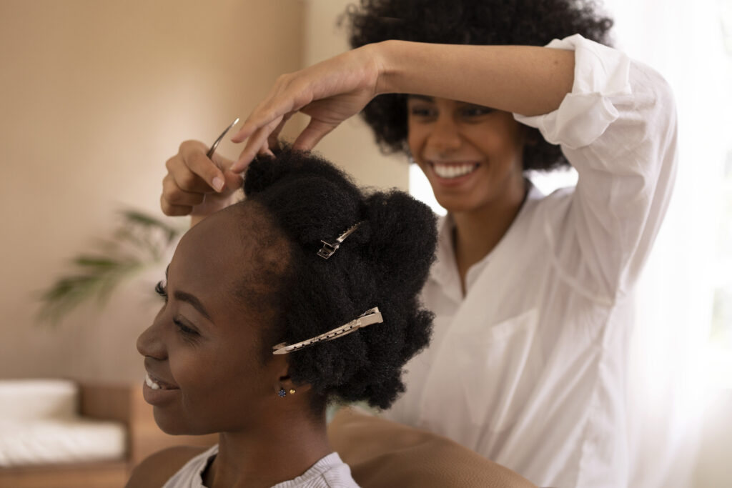 Protective braids maintaining natural hair health Houston