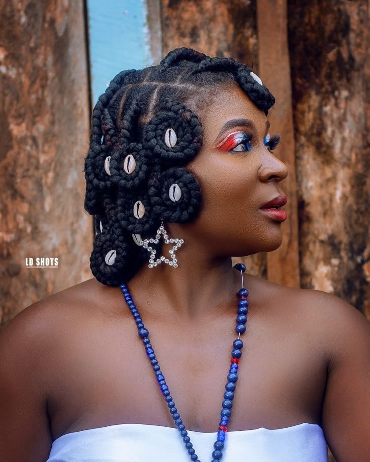 modern Fulani braids in Houston