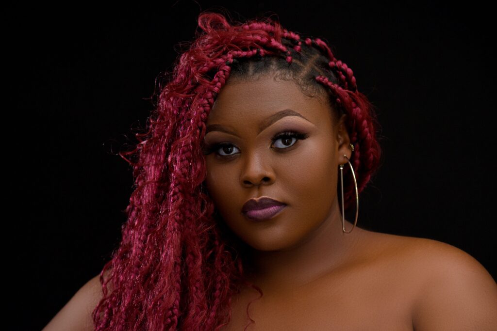 goddess braids hairstyle closeup texture Newark NJ Abeeba