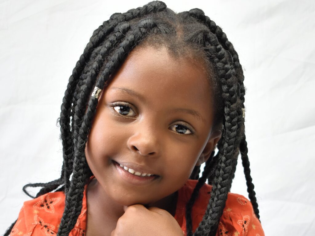 kids box braids beads Newark NJ Abeeba African Hair Braiding